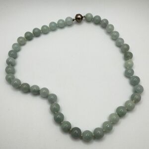 ~17" D'Joy 10mm AQUAMARINE, hand knotted necklace with 925 magnetic clasp!